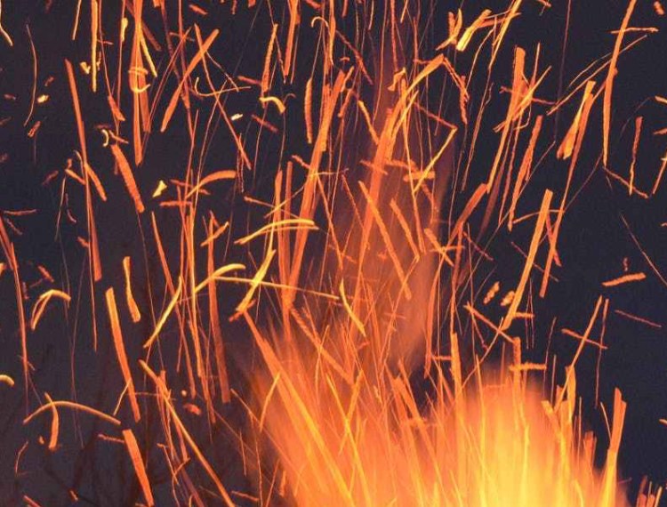 abstract art blaze bonfire